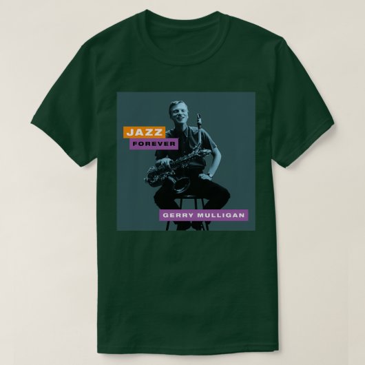 Jazz Forever Gerry Mulligan T-shirt (Design voorkant)