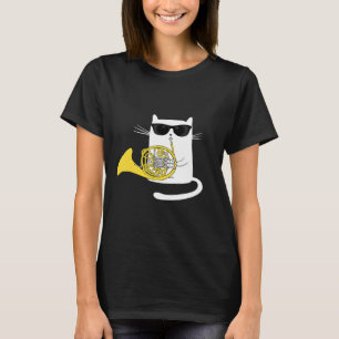 Jazz Funk & Soul  Koele, schattige kat die Franse  T-shirt