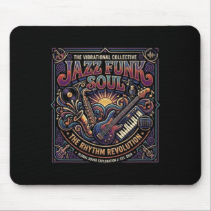 Jazz Funk Soul Muziek Retro Vibe Ritme Revolutie  Muismat