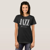 Jazz fusion logo ontwerp t-shirt (Voorkant volledig)