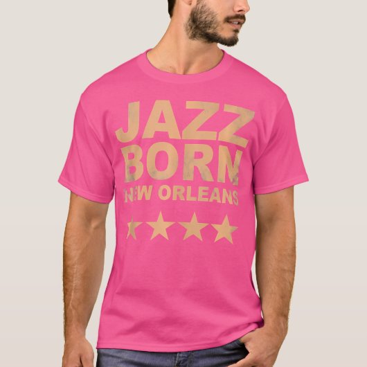 Jazz geboren in New Orleans Music Graphic T-shirt (Voorkant)