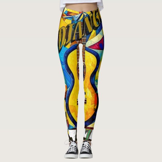 Jazz Gitarre  Leggings (Voorkant)
