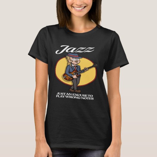 Jazz Guitar Player T-shirt (Voorkant)