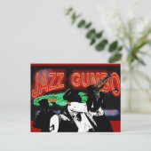 Jazz Gumbo Brass Band Briefkaart (Staand voorkant)