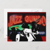 Jazz Gumbo Brass Band Briefkaart (Voorkant / Achterkant)