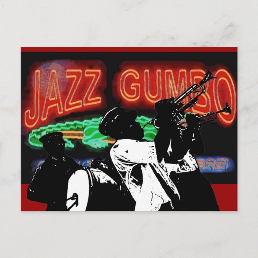 Jazz Gumbo Brass Band Briefkaart (Voorkant)