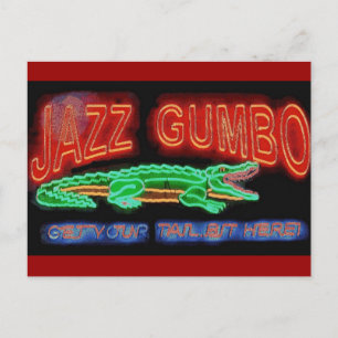 Jazz Gumbo Briefkaart