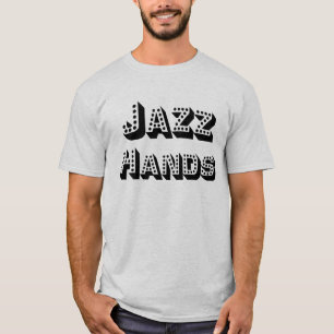 Jazz Handen T Shirt - Zwarte belettering