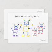 Jazz Hands en Dance Robots Briefkaart (Voorkant / Achterkant)
