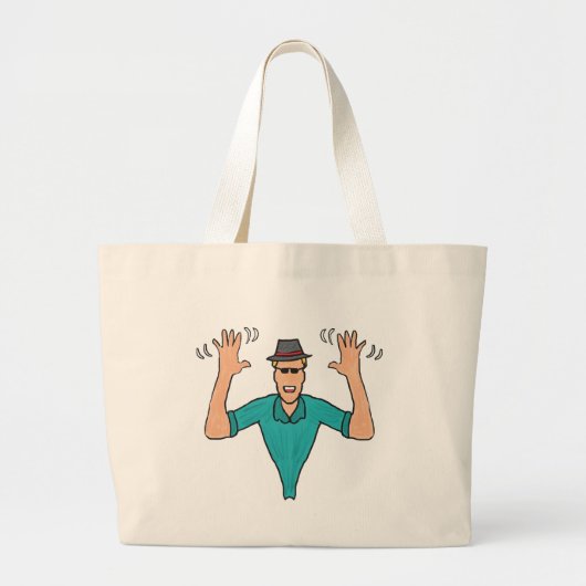 Jazz Hands Grote Tote Bag (Voorkant)