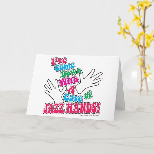 Jazz Hands! Kaart (Gele Bloem)