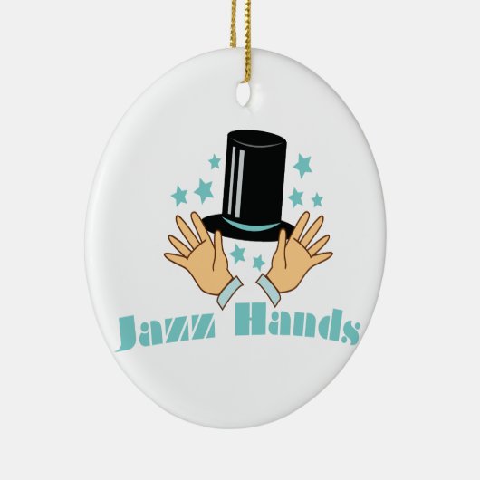 Jazz Hands Keramisch Ornament (Rechts)