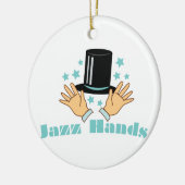 Jazz Hands Keramisch Ornament (Links)