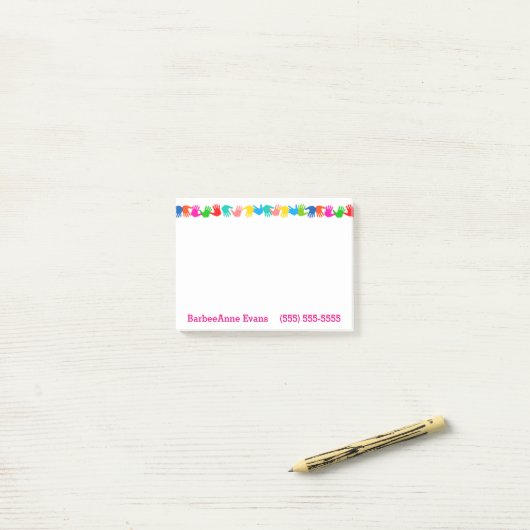 Jazz Hands Post-it® Notes (Op bureau)