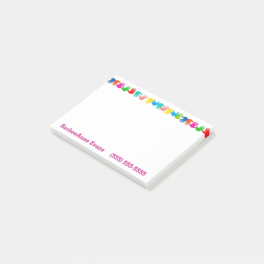Jazz Hands Post-it® Notes (Schuin)