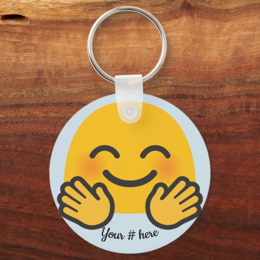 Jazz Hands Sleutelhanger personaliseert het Label  (Voorkant)