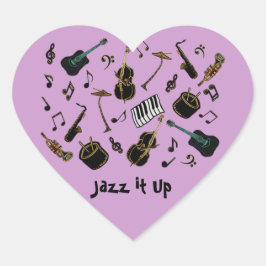 Jazz. Hart Sticker
