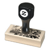 Jazz herfstkoffie rubberstempel (Stempel)