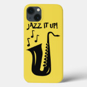 Jazz het omhoog saxofone Iphone 13 hoesje (Achterkant)