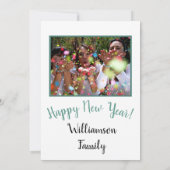 Jazz het wordt nieuwjaar feestdagenkaart (Achterkant)