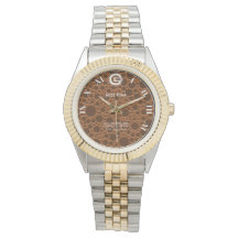 Jazz horloge-chocolade wijzerplaat