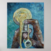 Jazz Horn Poster (Voorkant)