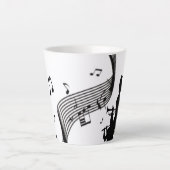 Jazz Horn Section Music Latte Mok (Voorkant)