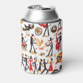 Jazz iconen set: witte achtergrond geïsoleerd blikjeskoeler (Blikje Achterkant)