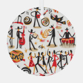 Jazz iconen set: witte achtergrond geïsoleerd glas ornament (Achterkant)