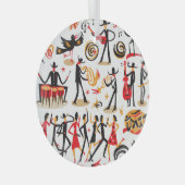 Jazz iconen set: witte achtergrond geïsoleerd glas ornament (Voorkant Rechts)