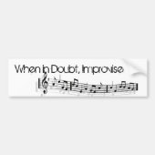 Jazz Improv Bumpersticker (Voorkant)