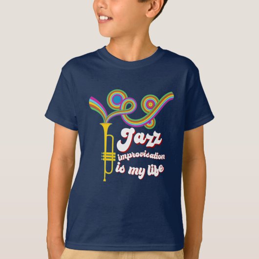 Jazz-improvisatie T-shirt (Voorkant)