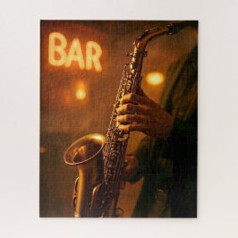Jazz in Bar Lights Legpuzzel