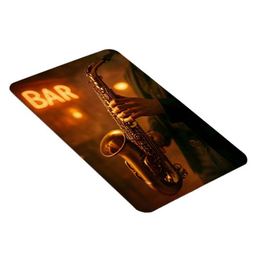 Jazz in Bar Lights Magneet (Rechterzijde)