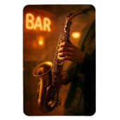 Jazz in Bar Lights Magneet (Verticaal)