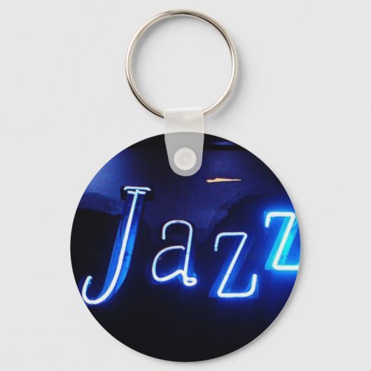 Jazz in Blue-Anhänger Sleutelhanger (Voorkant)