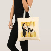 Jazz in de Park Canvas tas, muziekthema Tote Bag (Voorkant (product))