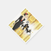 Jazz in het Park Cocktail servet, Muziek Thema Servetten (Hoek)