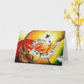 Jazz in het Wenskaart van Heuvels Kaart (Gele Bloem)