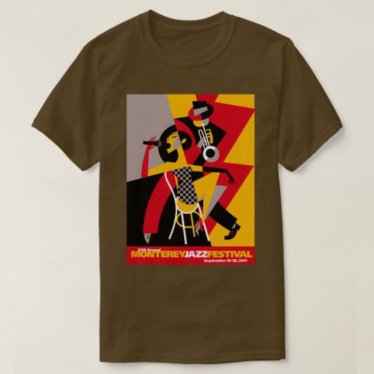 Jazz in Monterey T-shirt (Design voorkant)