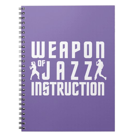 Jazz Instruction, aangepast kleurennotebook Notitieboek (Voorkant)