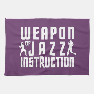 Jazz Instruction aangepaste handdoeken voor kleure