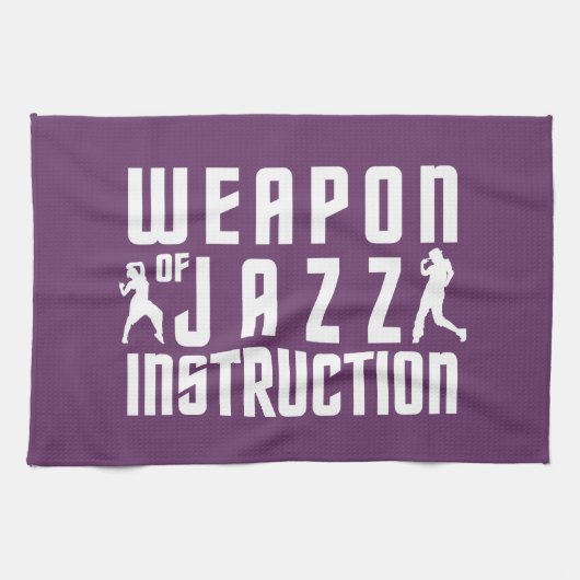 Jazz Instruction aangepaste handdoeken voor kleure (Horizontaal)