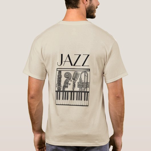 Jazz Instruments t shirt (Achterkant)
