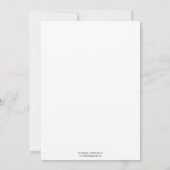 Jazz is een blauwe meetkundige deco bruiloft kaart (Achterkant)