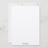 Jazz is een zwarte meetkundige deco bruiloft kaart (Achterkant)