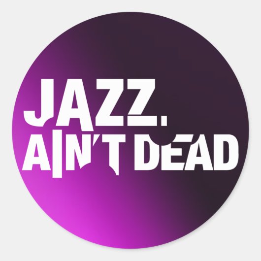 Jazz is geen dode Logo Sticker (Voorkant)