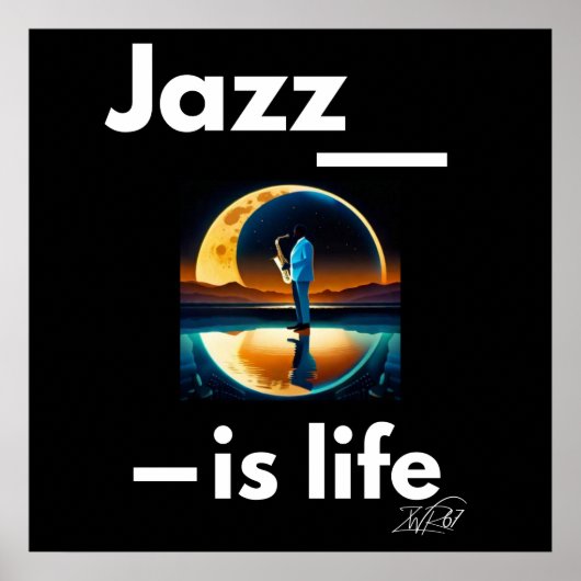 Jazz is het leven Poster (Voorkant)