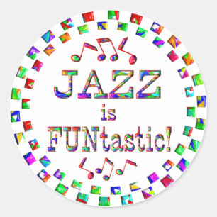 Jazz is LEUKtastisch Ronde Sticker