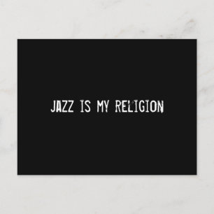 jazz is mijn religie briefkaart